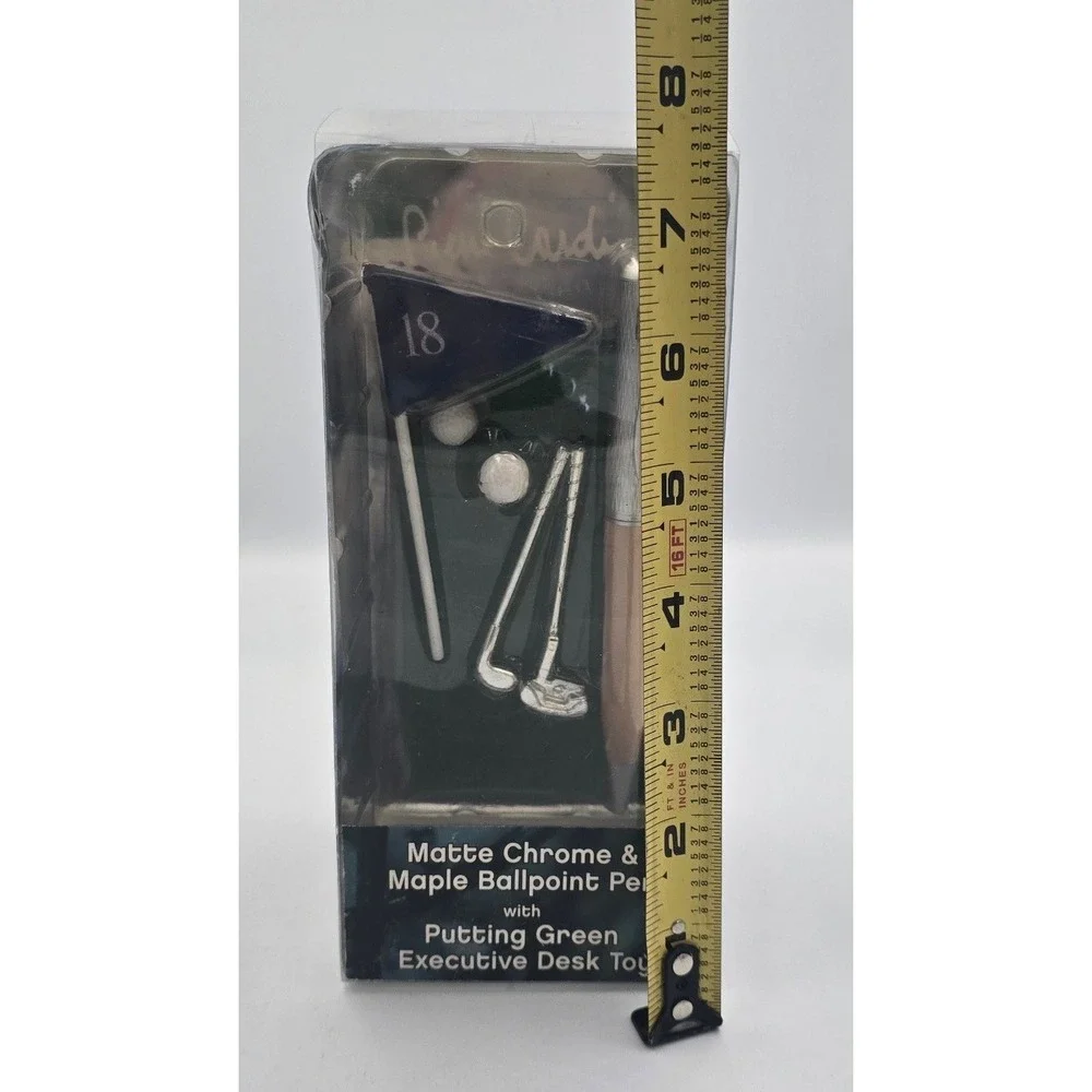 Pierre Cardin Maple  Ballpoint Pen Matte Chrome Putting Green Executive Desk Toy